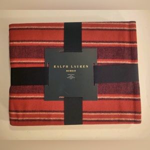 RALPH LAUREN 54”x 72” MURRAY Throw Blanket - Plaid 100% Cotton- Made in India
